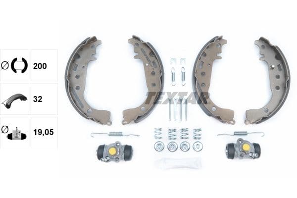 Set saboti frana TEXTAR 83053500