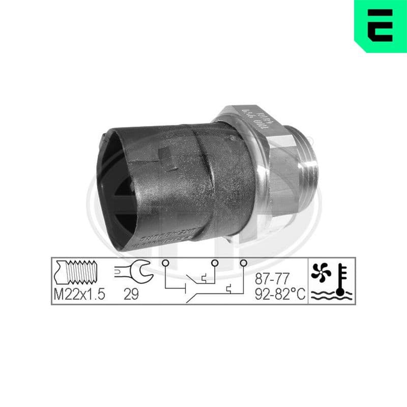 Comutator temperatura, ventilator radiator ERA 330283