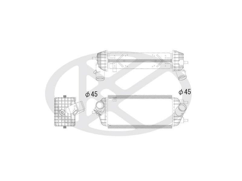 Intercooler, compresor KOYORAD IA810126