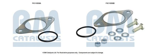 Set montaj, filtru funingine/particule BM CATALYSTS FK11059