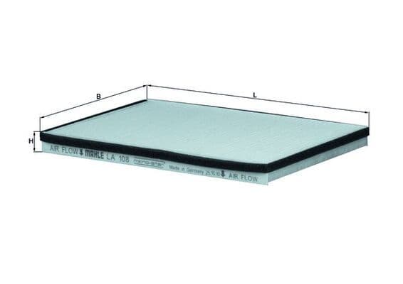 Filtru, aer habitaclu MAHLE LA 108