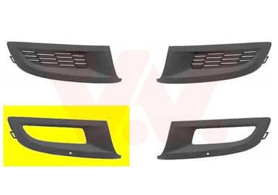 Grila ventilatie, bara protectie VAN WEZEL ** Equipart ** 5829594