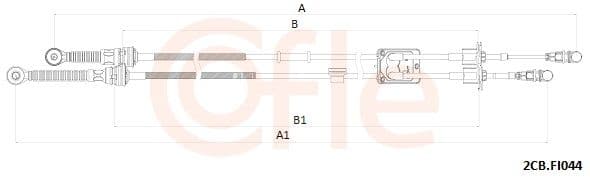 cablu,transmisie manuala COFLE 2CB.FI044