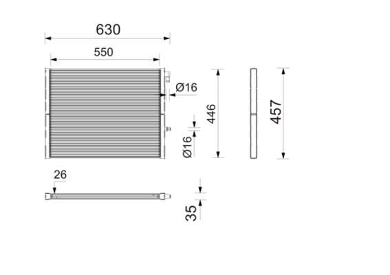 Radiator, racire motor MAHLE BEHR *** PREMIUM LINE *** CR 2812 000P
