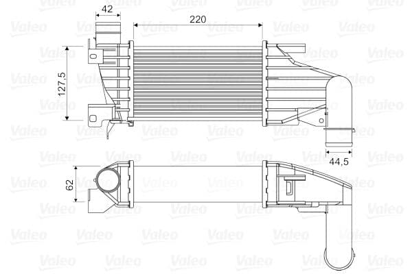 Intercooler, compresor VALEO 818555