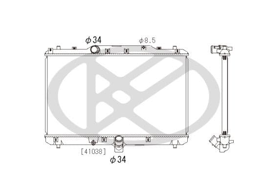 Radiator, racire motor KOYORAD PL102048R