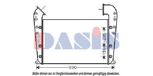 Intercooler, compresor AKS DASIS 277005N