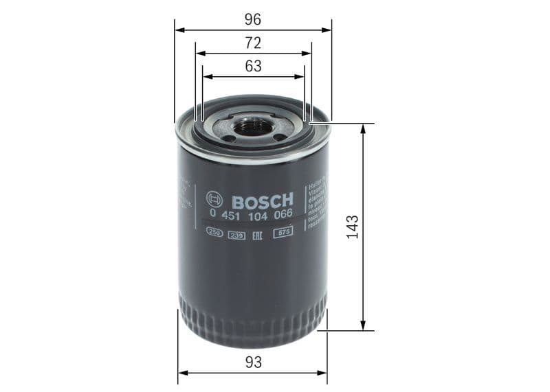 Filtru ulei BOSCH 0 451 104 066
