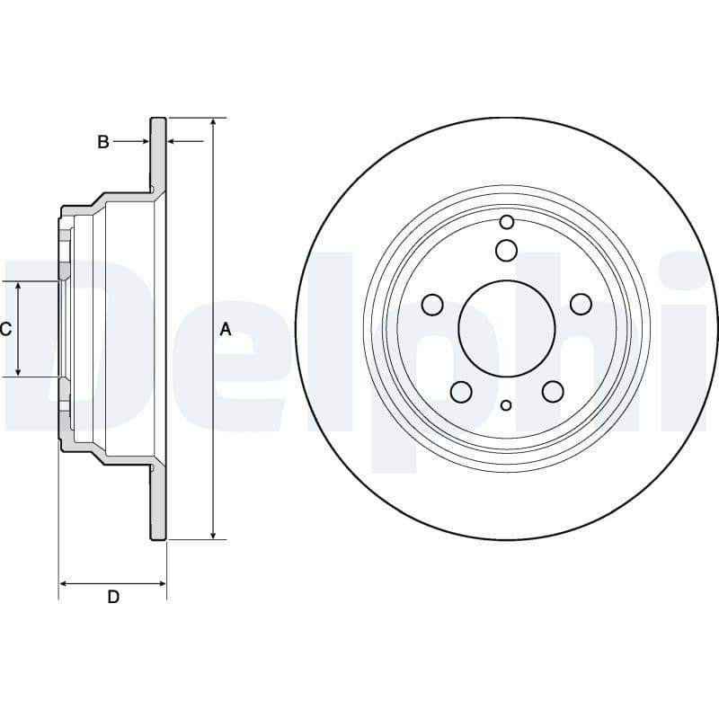 Disc frana DELPHI BG2842