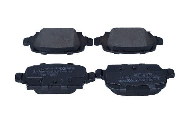 set placute frana,frana disc MAXGEAR 19-0451