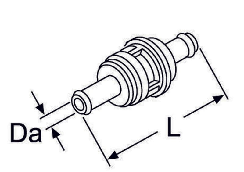 Set reparat cabluri, supapă de expansiune (pompă de căldură) WEBASTO Check valve w/o drainage hole D18, L = 90 1319250A