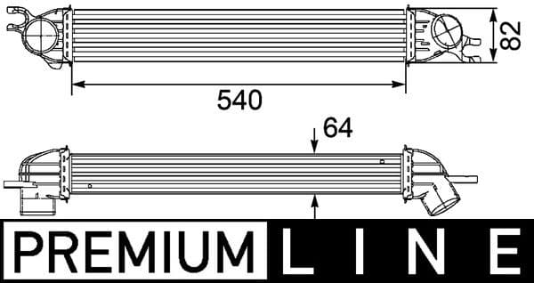 Intercooler, compresor MAHLE BEHR *** PREMIUM LINE *** CI 188 000P
