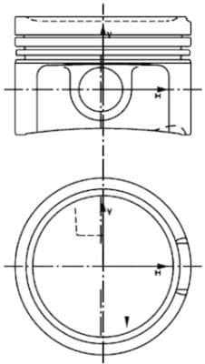 Piston KOLBENSCHMIDT 40434620