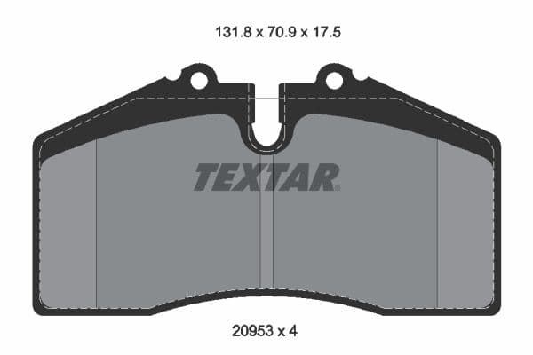 set placute frana,frana disc TEXTAR Q+ 2095311