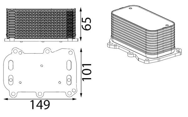 Radiator ulei, ulei motor MAHLE BEHR CLC 431 000S