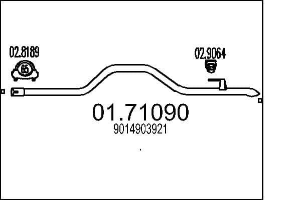 Racord evacuare MTS 01.71090