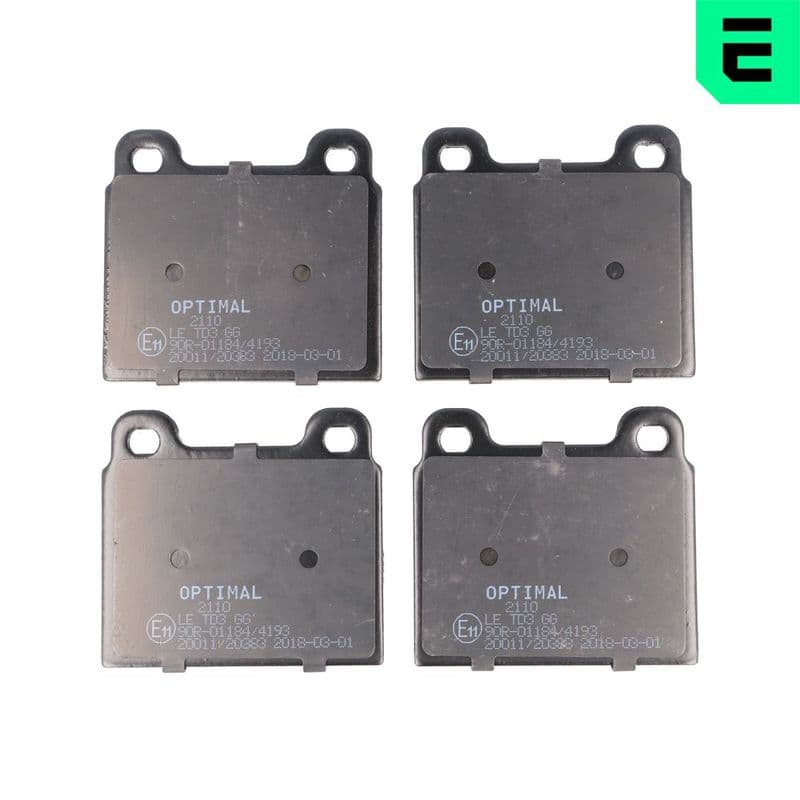 set placute frana,frana disc OPTIMAL BP-02110