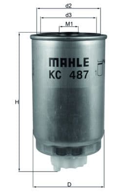 filtru combustibil MAHLE KC 487