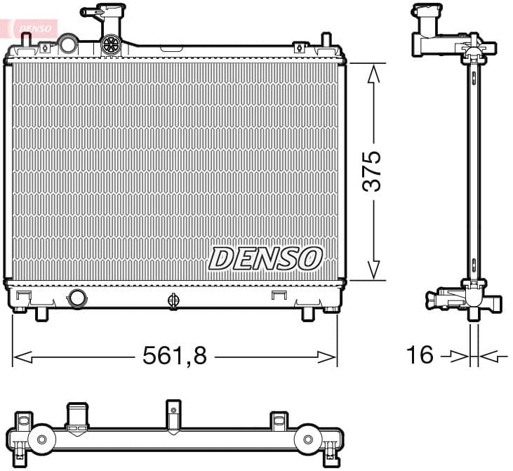 Radiator, racire motor DENSO DRM47044