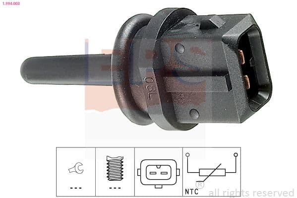 senzor,temperatura aer admisie EPS Made in Italy - OE Equivalent 1.994.003