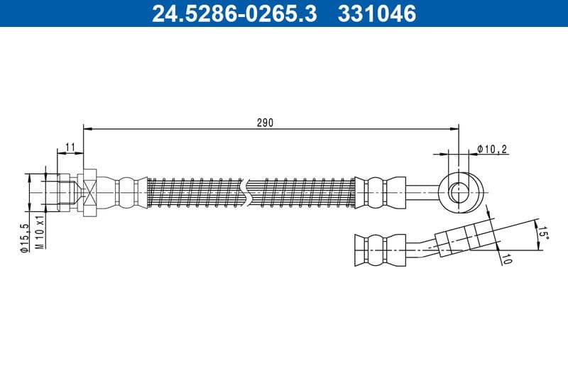 Furtun frana ATE 24.5286-0265.3