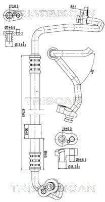 conducta presiune variabila,aer conditionat TRISCAN 9010 29056