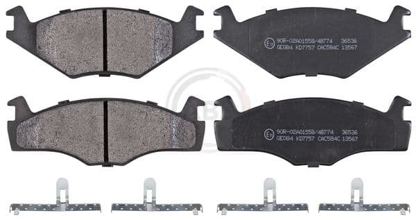 set placute frana,frana disc ABS 36536