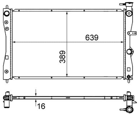 Radiator, racire motor MAHLE BEHR CR 858 000S