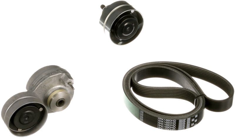 Set curea transmisie cu caneluri GATES FleetRunner™ Micro-V® K017PK1690HD