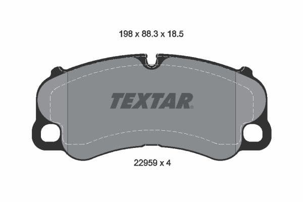 set placute frana,frana disc TEXTAR Q+ 2295901