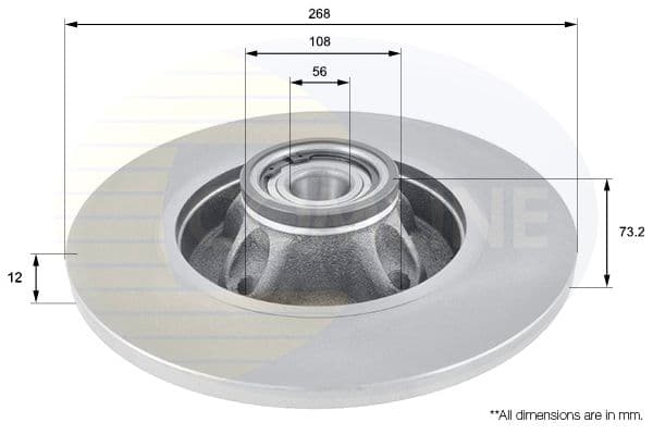 Disc frana COMLINE ADC3011