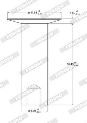 Nit, material frictiune saboti frana FERODO Federal-Mogul 93281