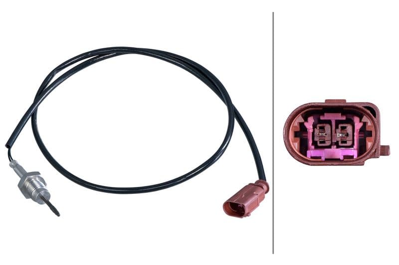 Senzor, temperatura gaze evacuare HELLA 6PT 358 284-441