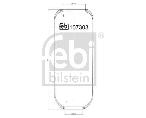 Burduf, suspensie pneumatica FEBI BILSTEIN 107303