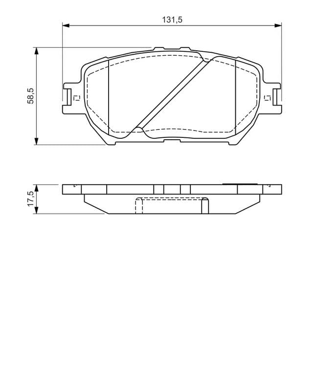 set placute frana,frana disc BOSCH 0 986 494 363
