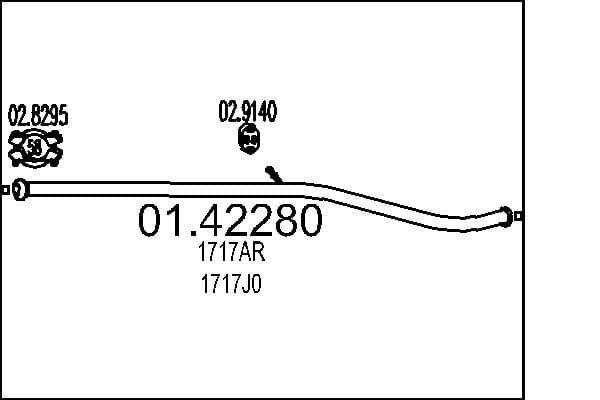 Racord evacuare MTS 01.42280