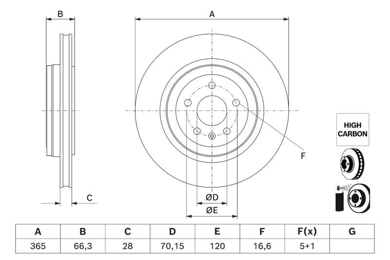 Disc frana BOSCH 0 986 479 J99