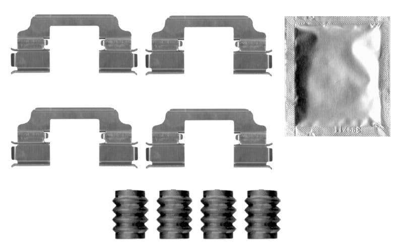 Set accesorii, placute frana BOSCH 1 987 474 816
