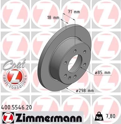 Disc frana ZIMMERMANN COAT Z 400.5546.20