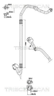 conducta presiune variabila,aer conditionat TRISCAN 9010 29020