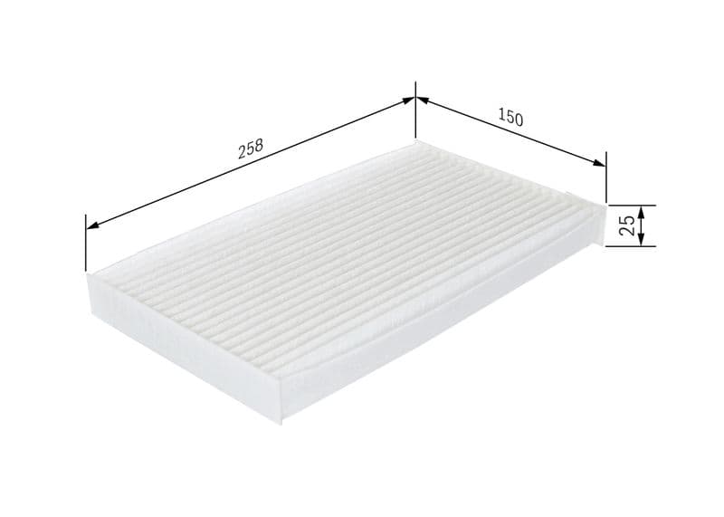 Filtru, aer habitaclu BOSCH 1 987 432 267