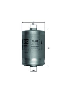 filtru combustibil MAHLE KL 36
