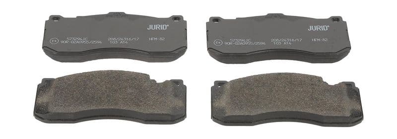 set placute frana,frana disc JURID 573294JC