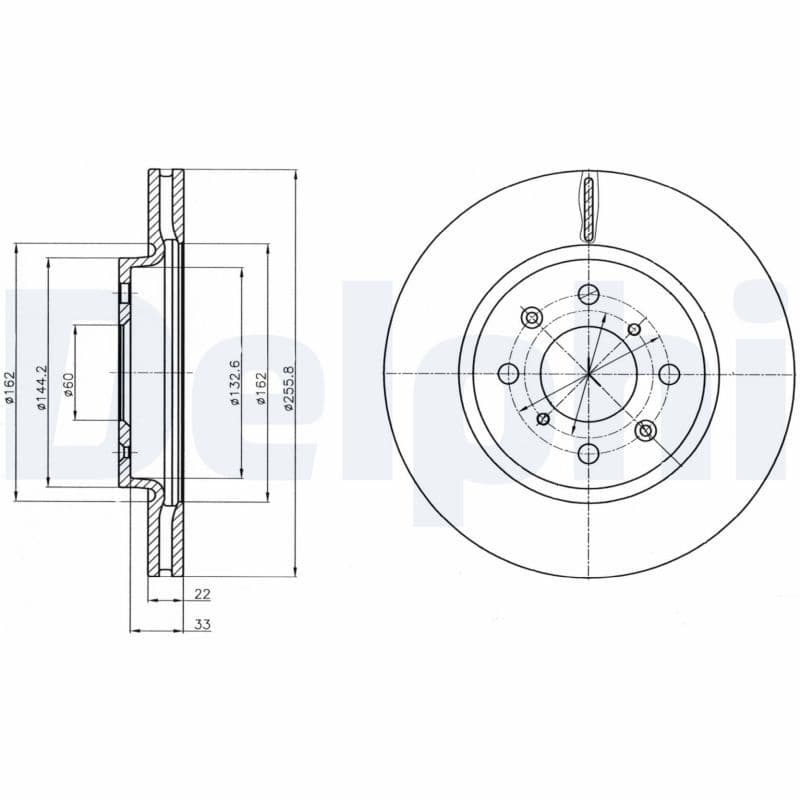 Disc frana DELPHI BG4340