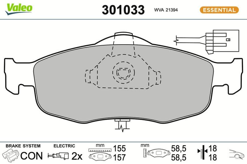 set placute frana,frana disc VALEO FIRST 301033