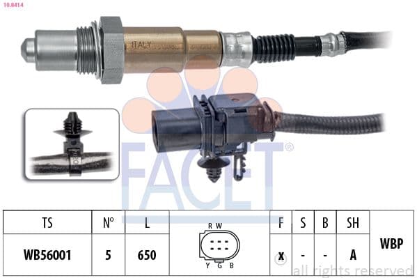 Sonda Lambda FACET Made in Italy - OE Equivalent 10.8414