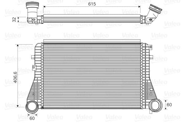Intercooler, compresor VALEO 818795