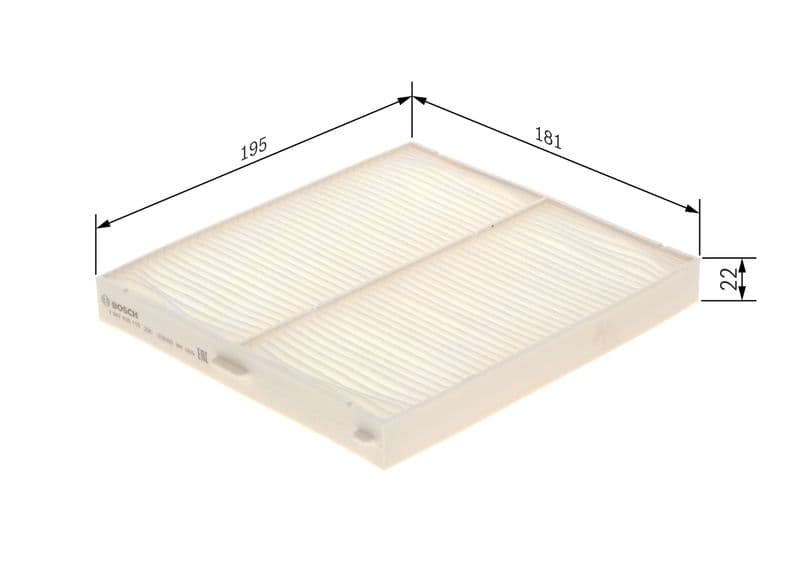 Filtru, aer habitaclu BOSCH 1 987 435 115
