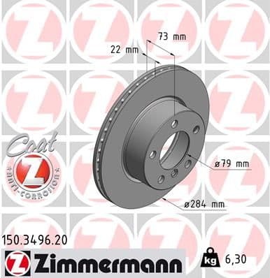 Disc frana ZIMMERMANN COAT Z 150.3496.20
