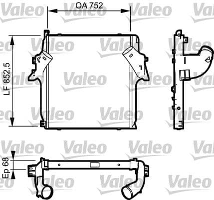 Intercooler, compresor VALEO 818781